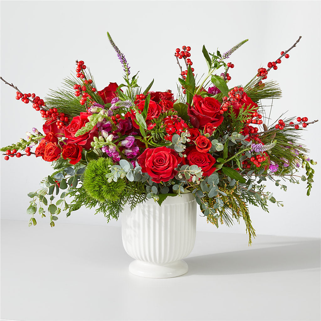 Big Red Bow Bouquet – Mongis Luxe Creations Llc, Old Bridge NJ