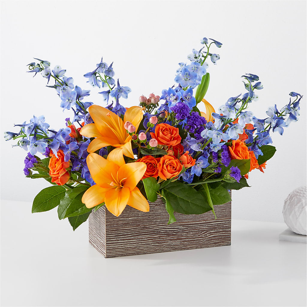 Radiant Citrus Box Bouquet – Mongis Luxe Creations Llc, Old Bridge NJ