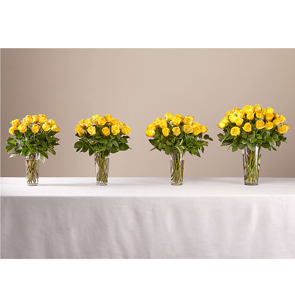 Long Stem Yellow Rose Bouquet – Mongis Luxe Creations Llc, Old Bridge NJ