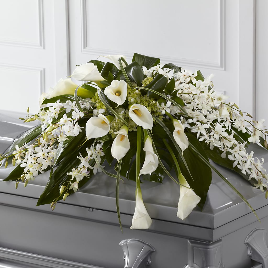 Angel Wings Casket Spray – Mongis Luxe Creations Llc, Old Bridge NJ