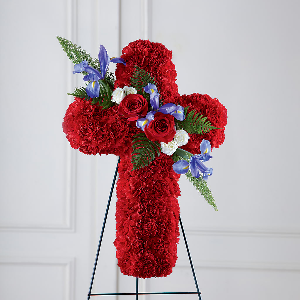 Faithful Hero Floral Cross – Mongis Luxe Creations Llc, Old Bridge NJ