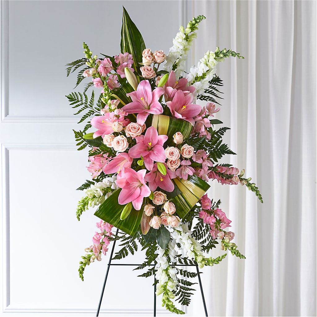 Elegant Embrace Standing Spray – Mongis Luxe Creations Llc, Old Bridge NJ