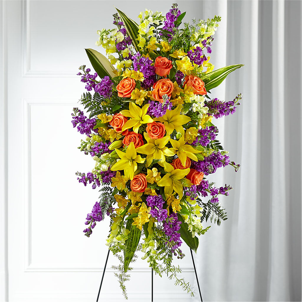 Thoughtful Prayers Standing Spray – Mongis Luxe Creations Llc, Old Bridge NJ
