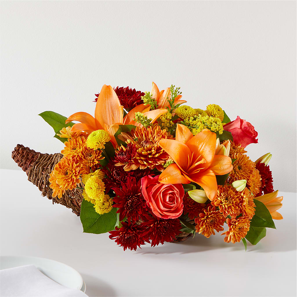Bouquet of Blessings Cornucopia – Mongis Luxe Creations Llc, Old Bridge NJ