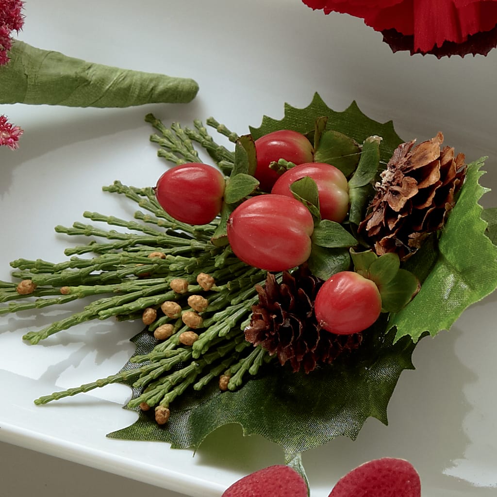 Red Berry Boutonniere – Mongis Luxe Creations Llc, Old Bridge NJ