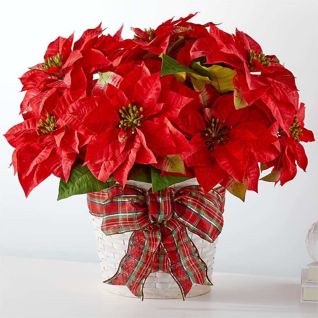 Happiest Holidays Poinsettia –  Mongis Luxe Creations Llc, Old Bridge NJ