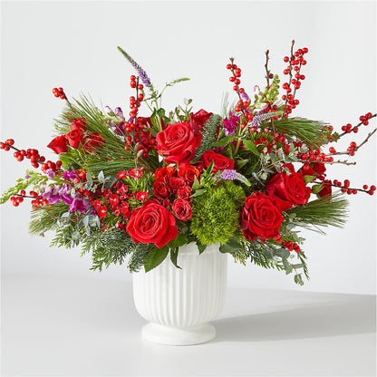 Big Red Bow Bouquet –  Mongis Luxe Creations Llc, Old Bridge NJ