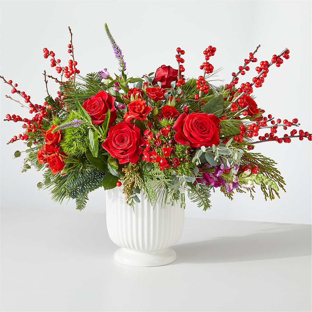 Big Red Bow Bouquet –  Mongis Luxe Creations Llc, Old Bridge NJ
