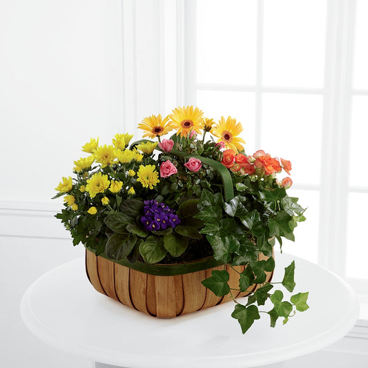 Gentle Blossoms Basket –  Mongis Luxe Creations Llc, Old Bridge NJ