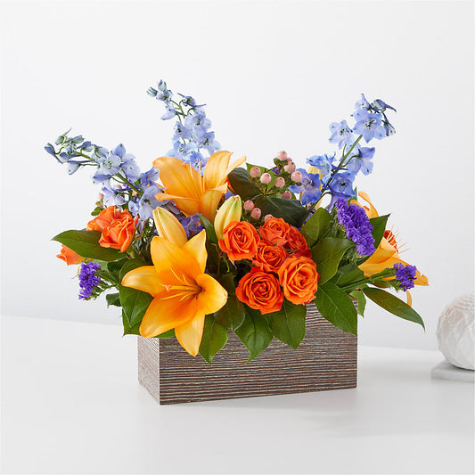 Radiant Citrus Box Bouquet –  Mongis Luxe Creations Llc, Old Bridge NJ