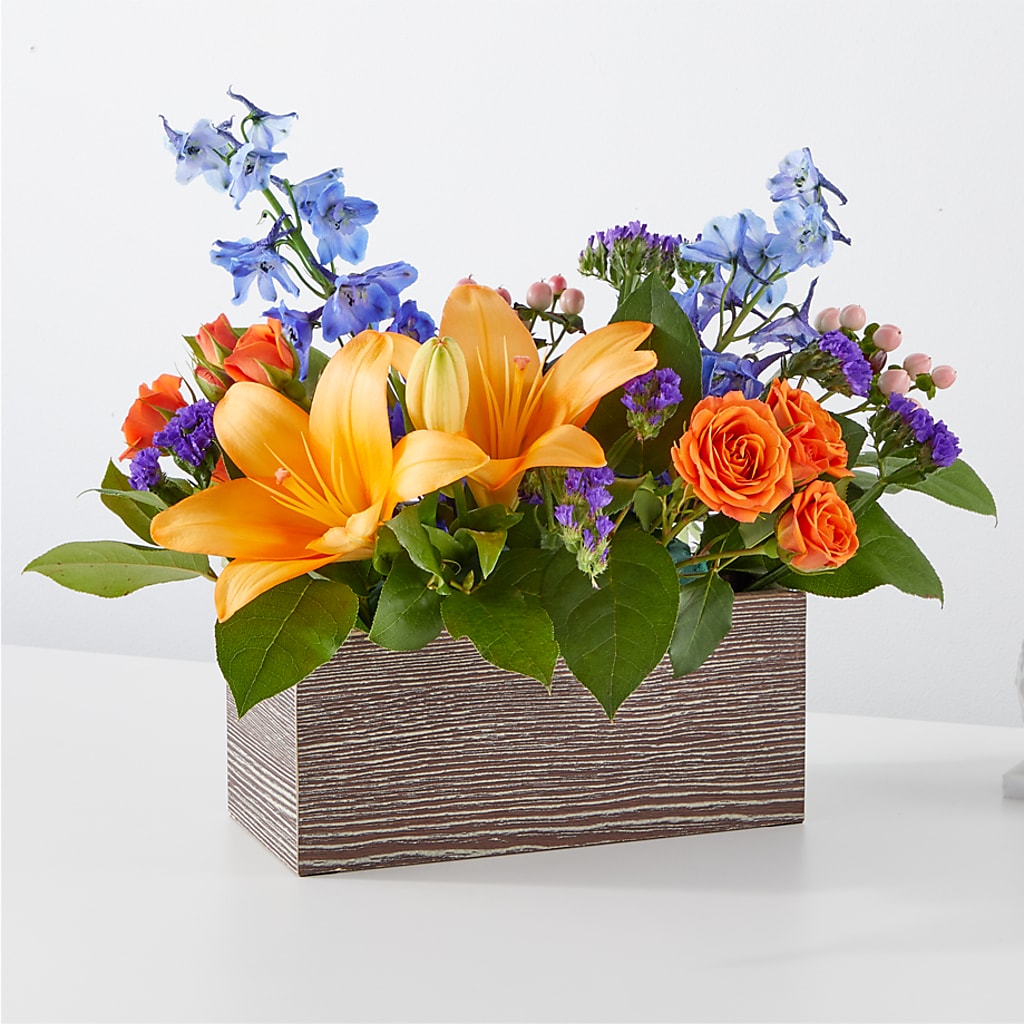 Radiant Citrus Box Bouquet –  Mongis Luxe Creations Llc, Old Bridge NJ