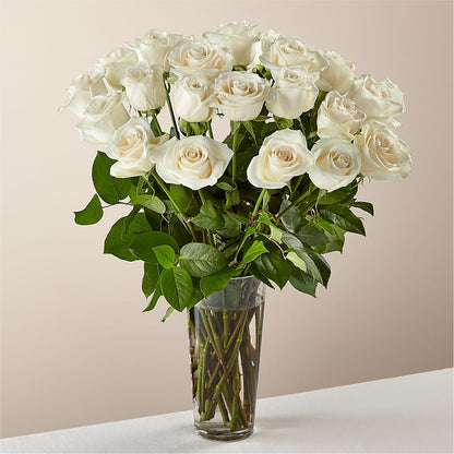 Long Stem White Rose Bouquet –  Mongis Luxe Creations Llc, Old Bridge NJ