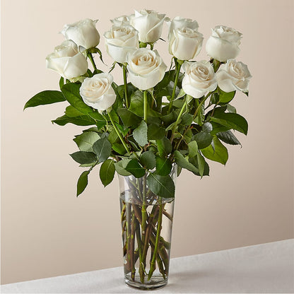 Long Stem White Rose Bouquet –  Mongis Luxe Creations Llc, Old Bridge NJ