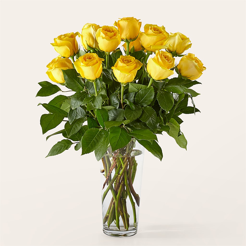 Long Stem Yellow Rose Bouquet –  Mongis Luxe Creations Llc, Old Bridge NJ