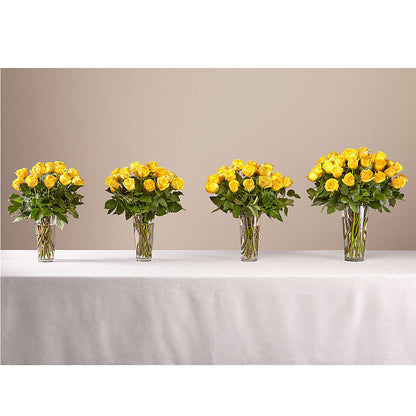 Long Stem Yellow Rose Bouquet –  Mongis Luxe Creations Llc, Old Bridge NJ