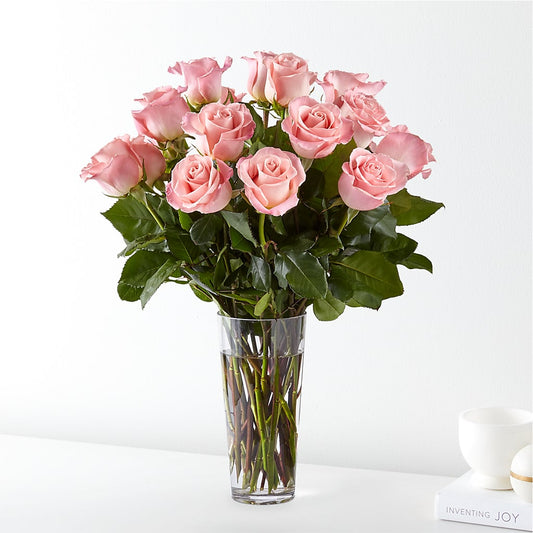 Long Stem Pink Rose Bouquet –  Mongis Luxe Creations Llc, Old Bridge NJ