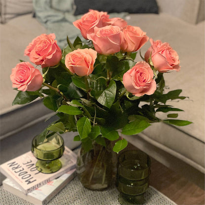 Long Stem Pink Rose Bouquet –  Mongis Luxe Creations Llc, Old Bridge NJ
