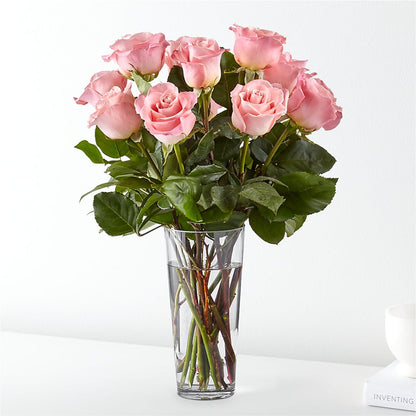 Long Stem Pink Rose Bouquet –  Mongis Luxe Creations Llc, Old Bridge NJ