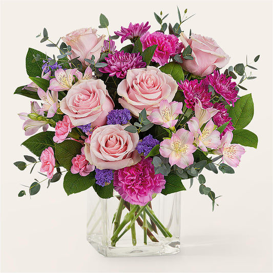 Rosy Radiance Bouquet –  Mongis Luxe Creations Llc, Old Bridge NJ