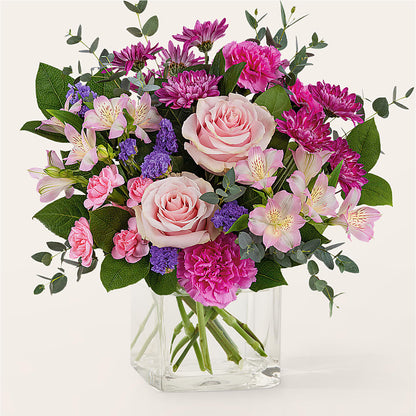 Rosy Radiance Bouquet –  Mongis Luxe Creations Llc, Old Bridge NJ