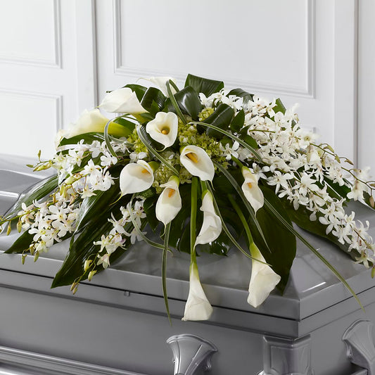 Angel Wings Casket Spray –  Mongis Luxe Creations Llc, Old Bridge NJ
