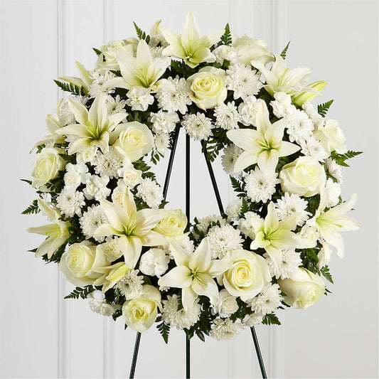 Treasured Tribute Wreath –  Mongis Luxe Creations Llc, Old Bridge NJ