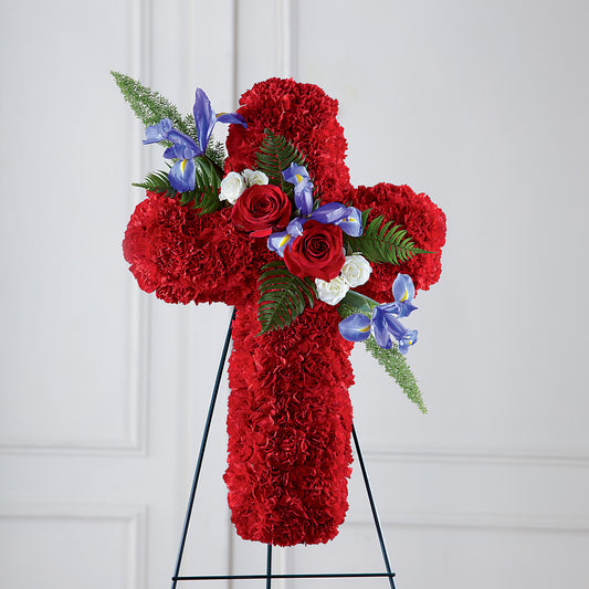 Faithful Hero Floral Cross –  Mongis Luxe Creations Llc, Old Bridge NJ