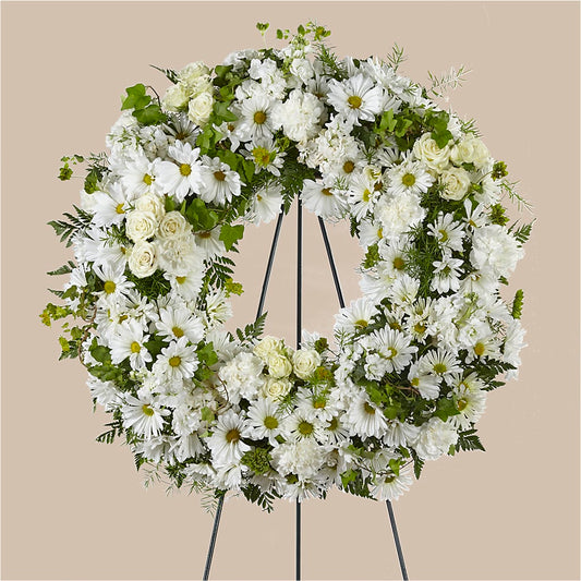 Faithful Wishes Wreath –  Mongis Luxe Creations Llc, Old Bridge NJ