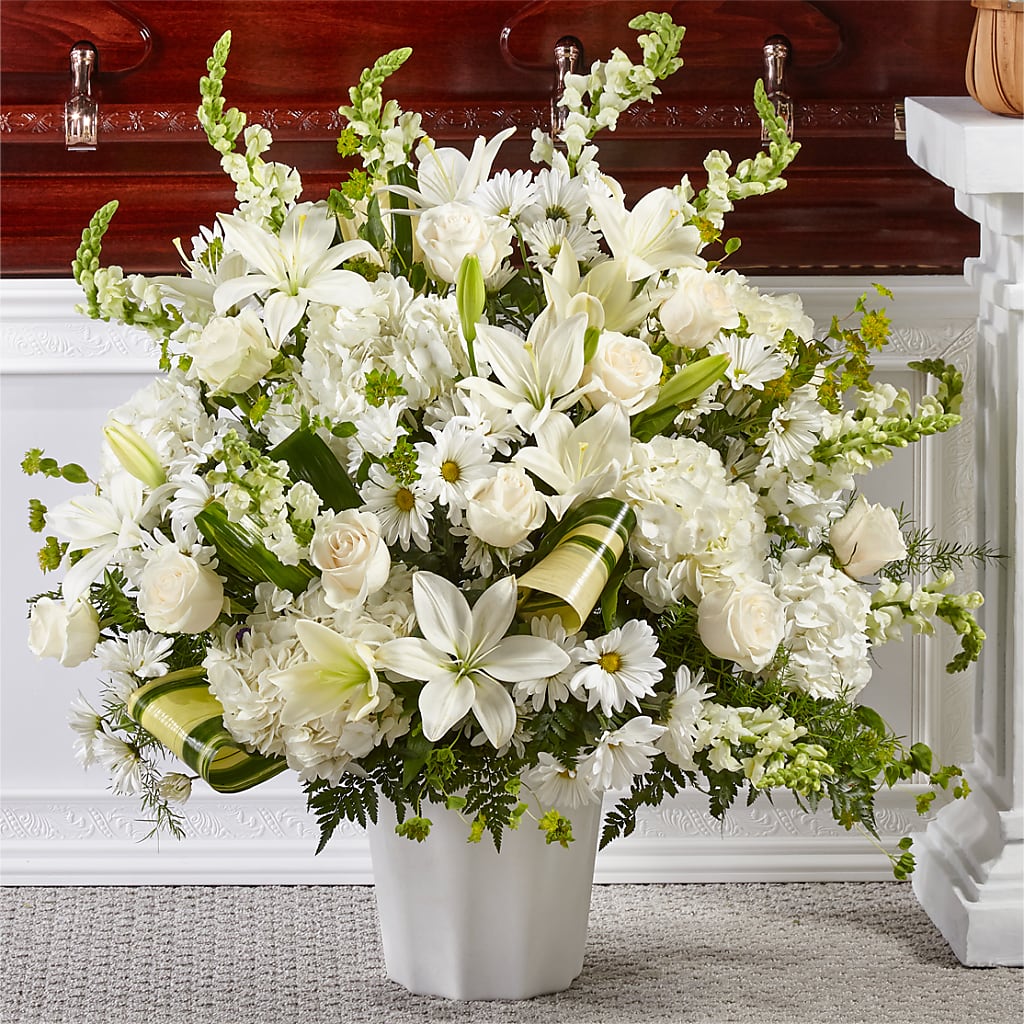 Thoughts of Tranquility Floor Basket –  Mongis Luxe Creations Llc, Old Bridge NJ