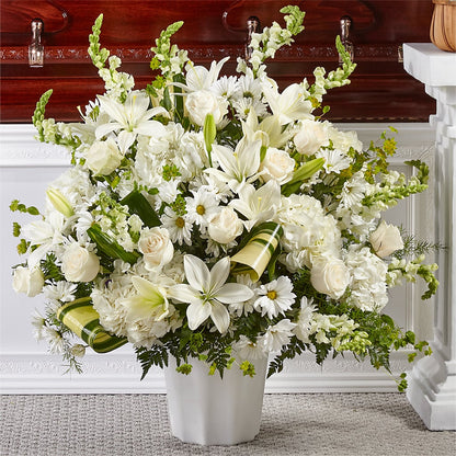 Thoughts of Tranquility Floor Basket –  Mongis Luxe Creations Llc, Old Bridge NJ