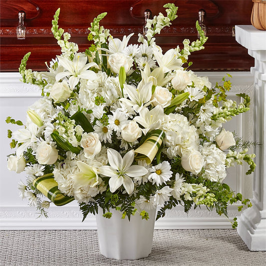 Thoughts of Tranquility Floor Basket –  Mongis Luxe Creations Llc, Old Bridge NJ