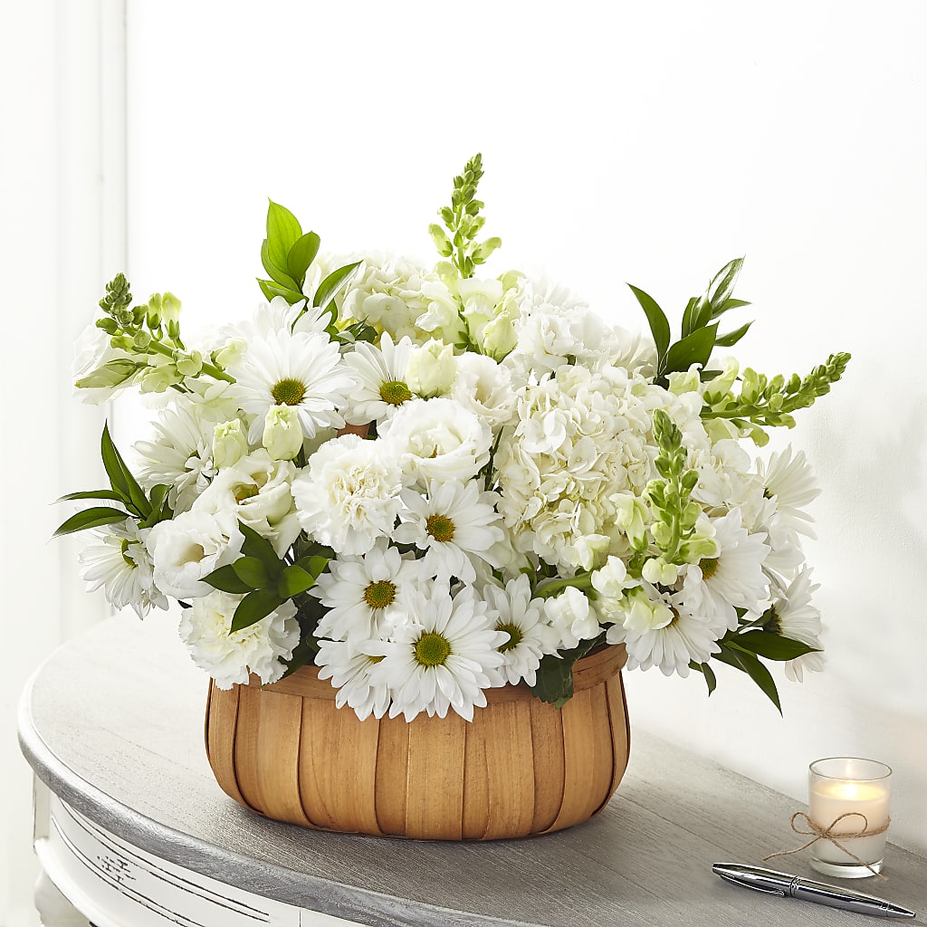 Pure Ivory Basket –  Mongis Luxe Creations Llc, Old Bridge NJ