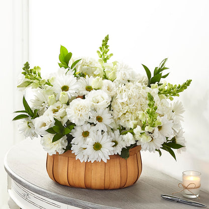 Pure Ivory Basket –  Mongis Luxe Creations Llc, Old Bridge NJ