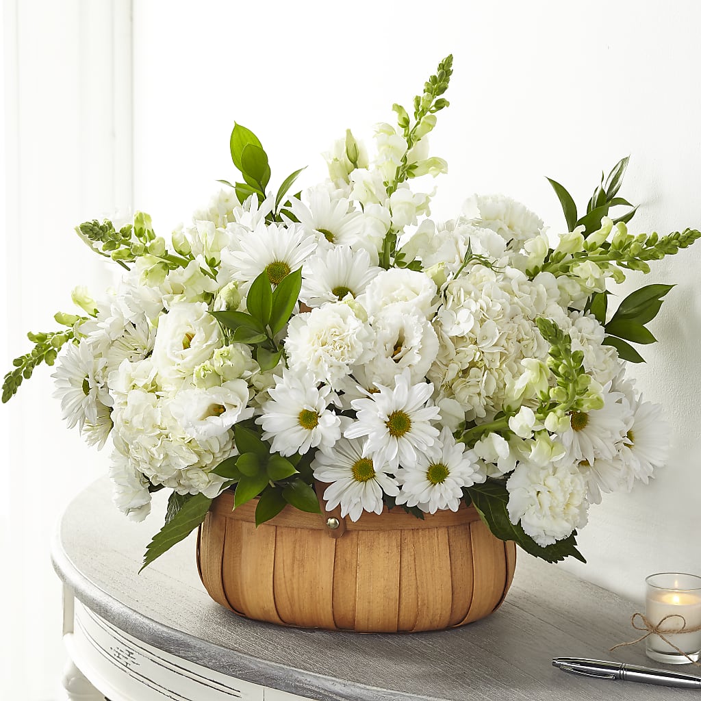 Pure Ivory Basket –  Mongis Luxe Creations Llc, Old Bridge NJ