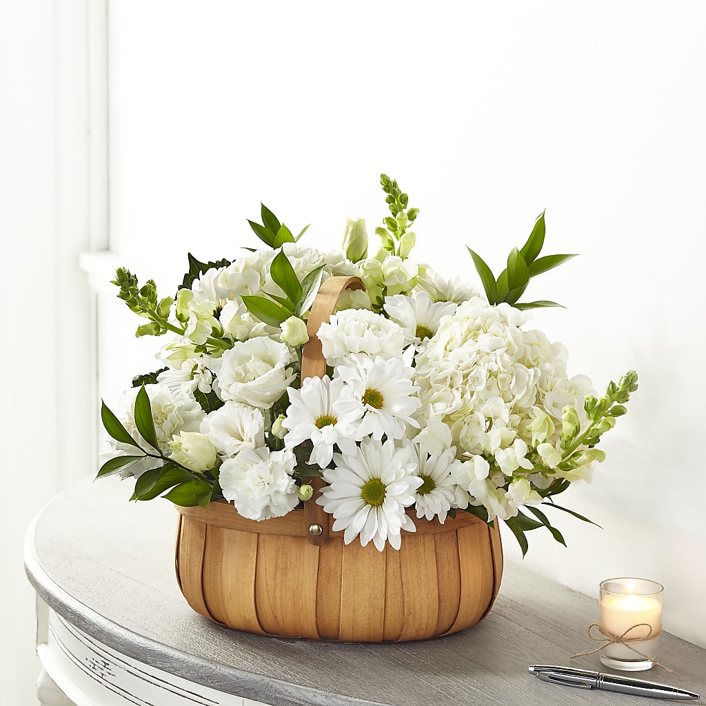 Pure Ivory Basket –  Mongis Luxe Creations Llc, Old Bridge NJ