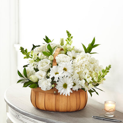 Pure Ivory Basket –  Mongis Luxe Creations Llc, Old Bridge NJ