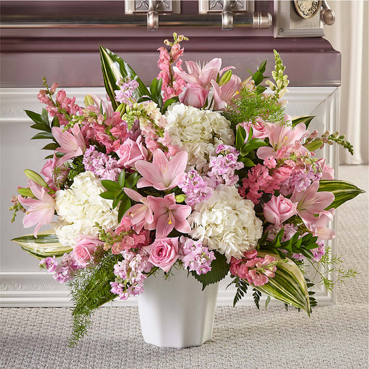 Simply Serene Floor Basket –  Mongis Luxe Creations Llc, Old Bridge NJ