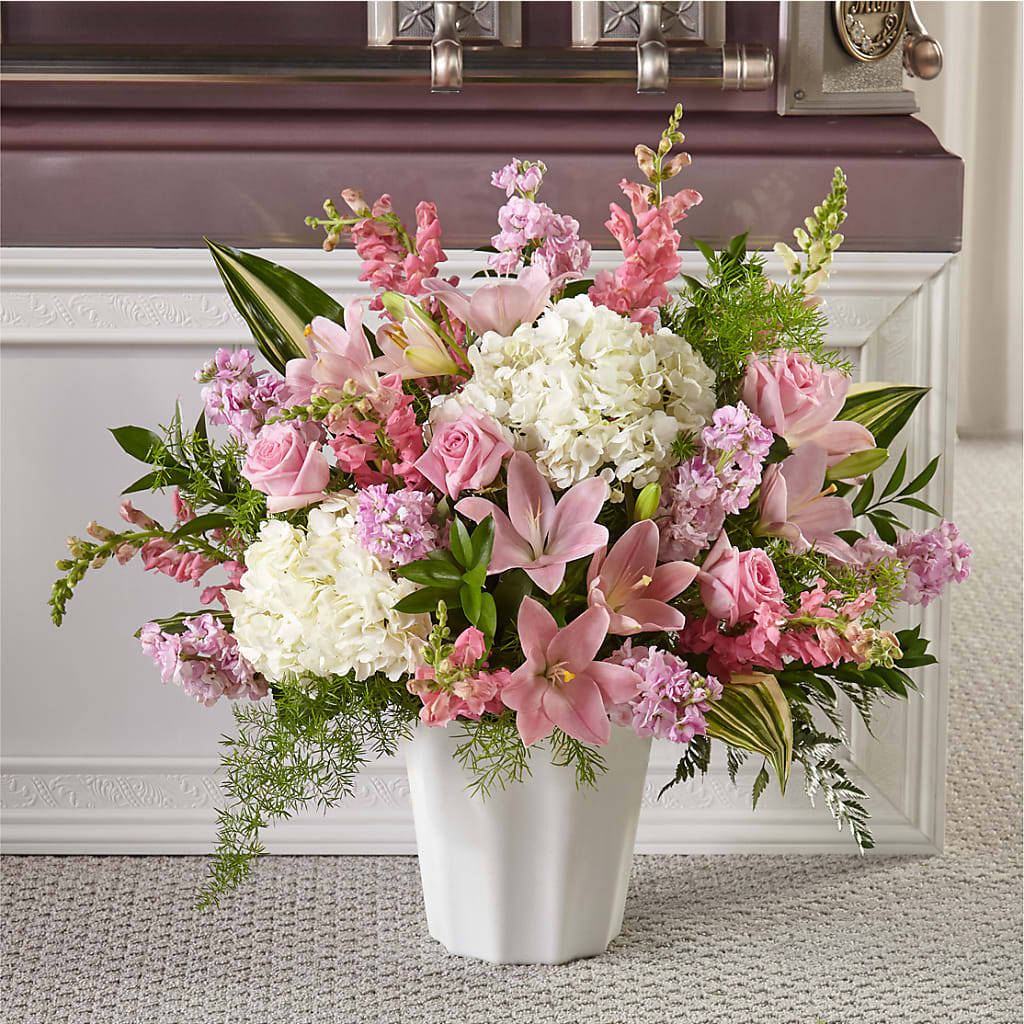 Simply Serene Floor Basket –  Mongis Luxe Creations Llc, Old Bridge NJ