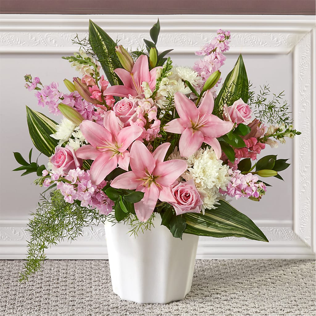 Simply Serene Floor Basket –  Mongis Luxe Creations Llc, Old Bridge NJ