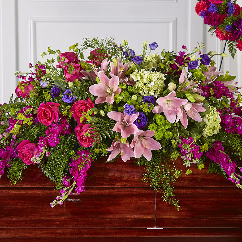 Radiant Tribute Casket Spray –  Mongis Luxe Creations Llc, Old Bridge NJ