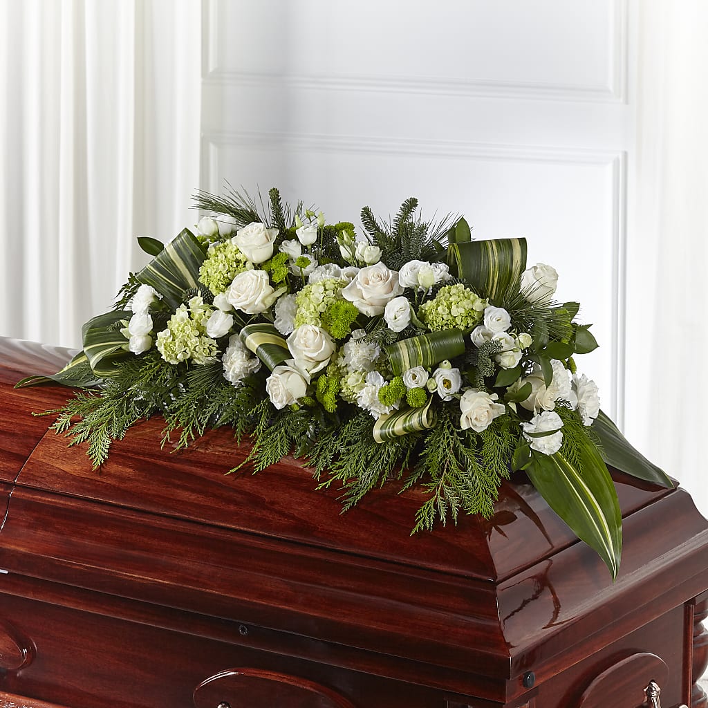 Hopeful Gesture Casket Spray –  Mongis Luxe Creations Llc, Old Bridge NJ