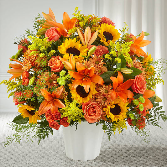 Harvest Thoughts Floor Basket –  Mongis Luxe Creations Llc, Old Bridge NJ
