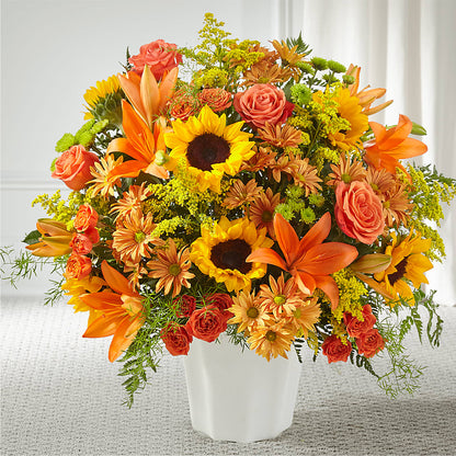 Harvest Thoughts Floor Basket –  Mongis Luxe Creations Llc, Old Bridge NJ