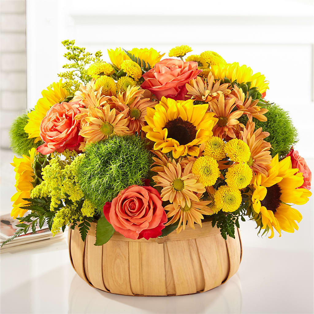 Harvest Sunflower Basket –  Mongis Luxe Creations Llc, Old Bridge NJ