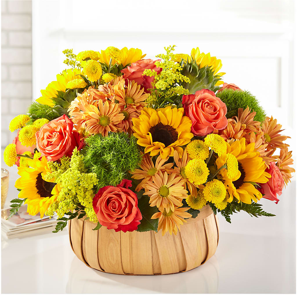 Harvest Sunflower Basket –  Mongis Luxe Creations Llc, Old Bridge NJ