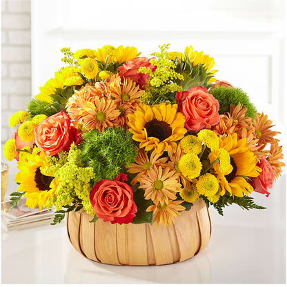 Harvest Sunflower Basket –  Mongis Luxe Creations Llc, Old Bridge NJ