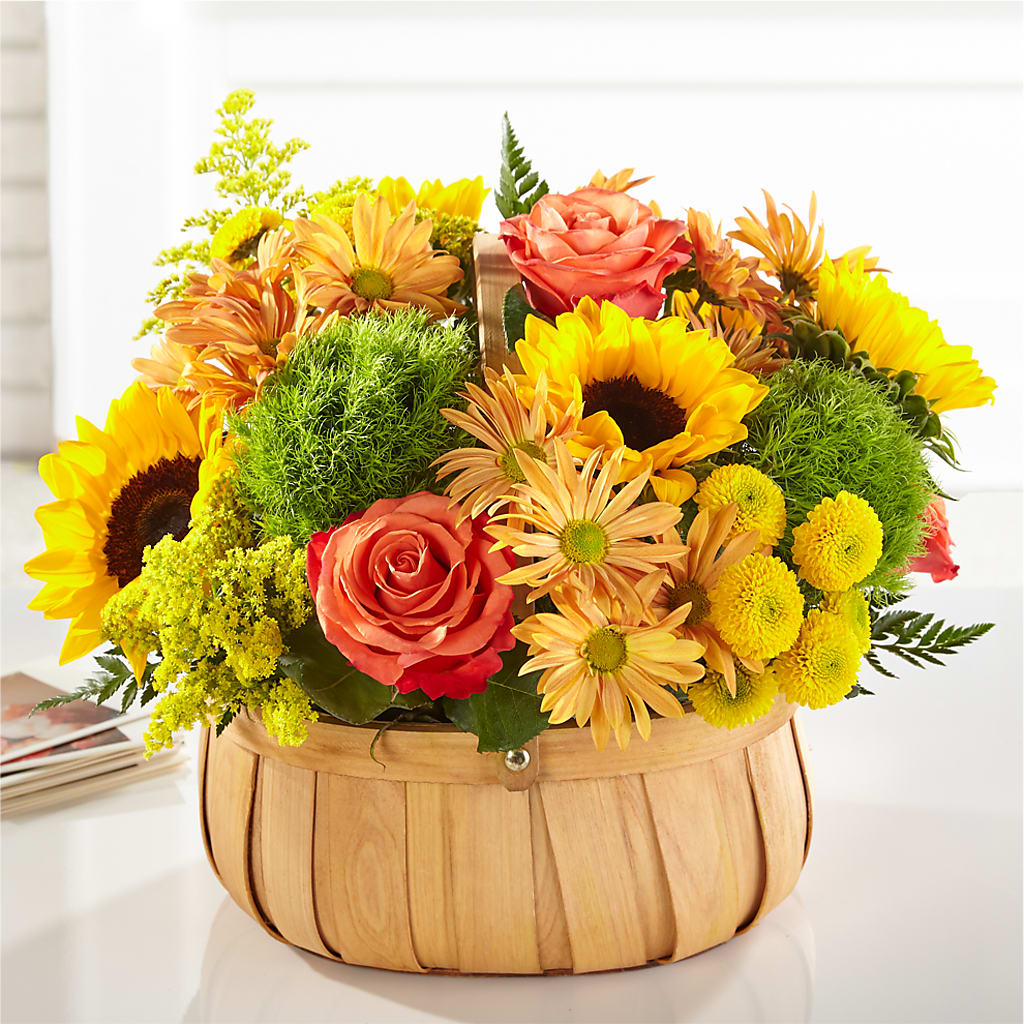Harvest Sunflower Basket –  Mongis Luxe Creations Llc, Old Bridge NJ