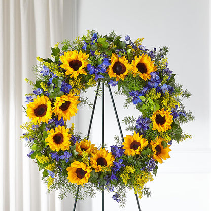 Bright Rays Wreath –  Mongis Luxe Creations Llc, Old Bridge NJ