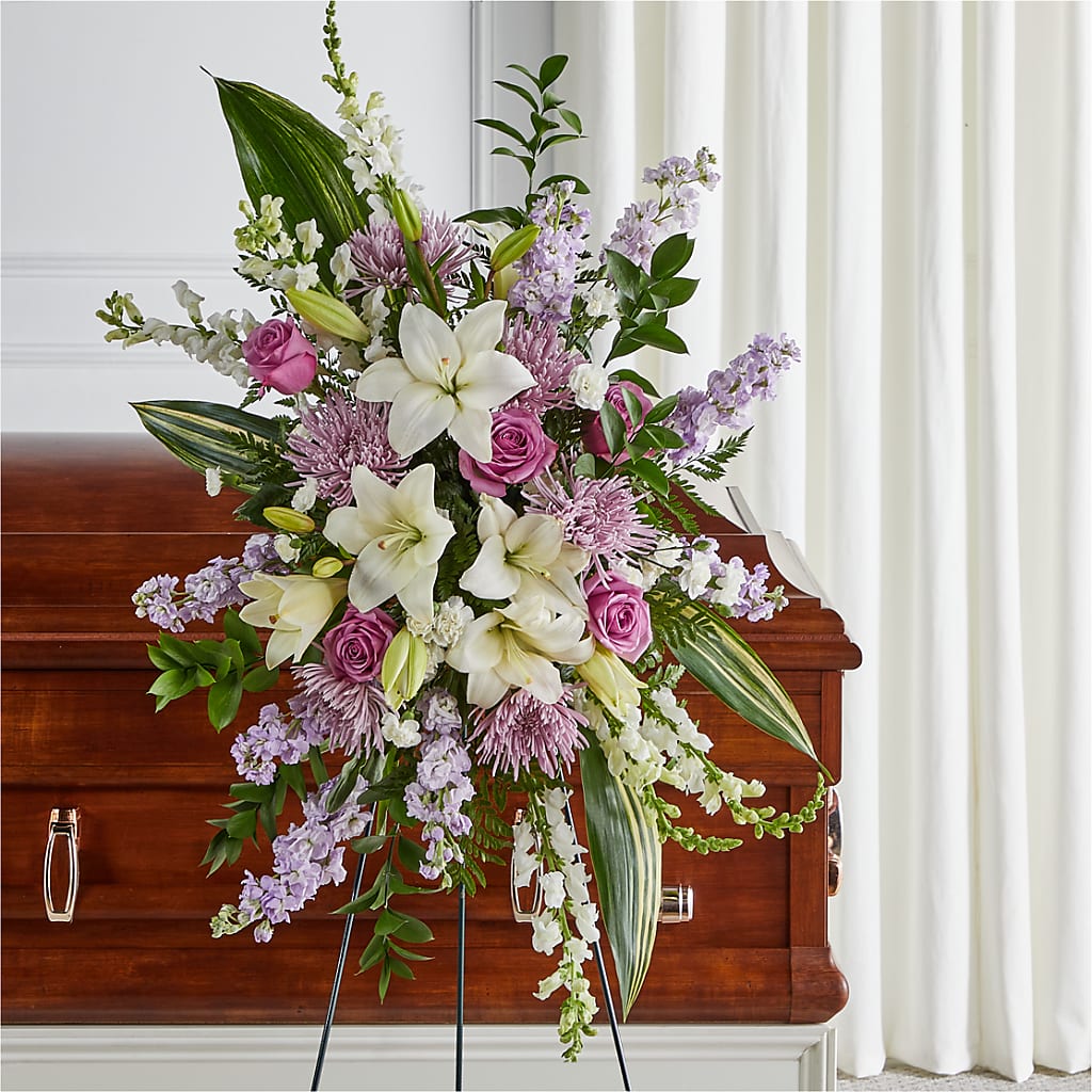 Grateful Hearts Standing Spray –  Mongis Luxe Creations Llc, Old Bridge NJ