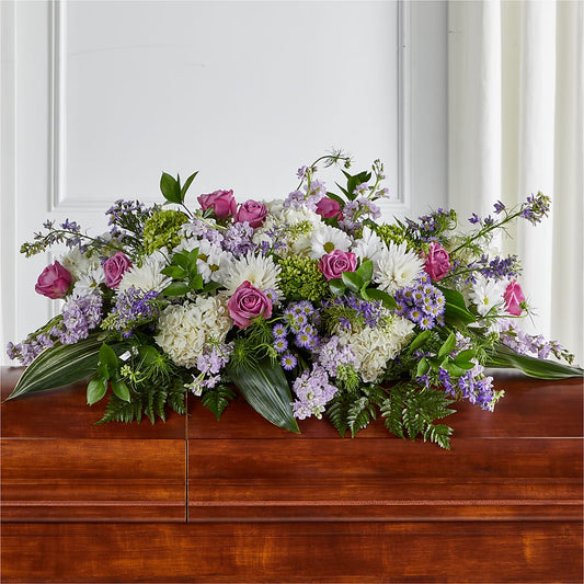 Meadows of Serenity Casket Spray –  Mongis Luxe Creations Llc, Old Bridge NJ
